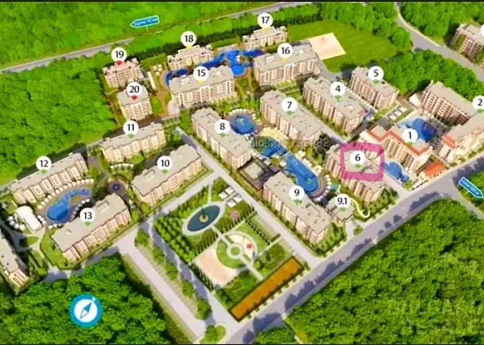 Apartament Coliber Cascadas Słoneczny Brzeg